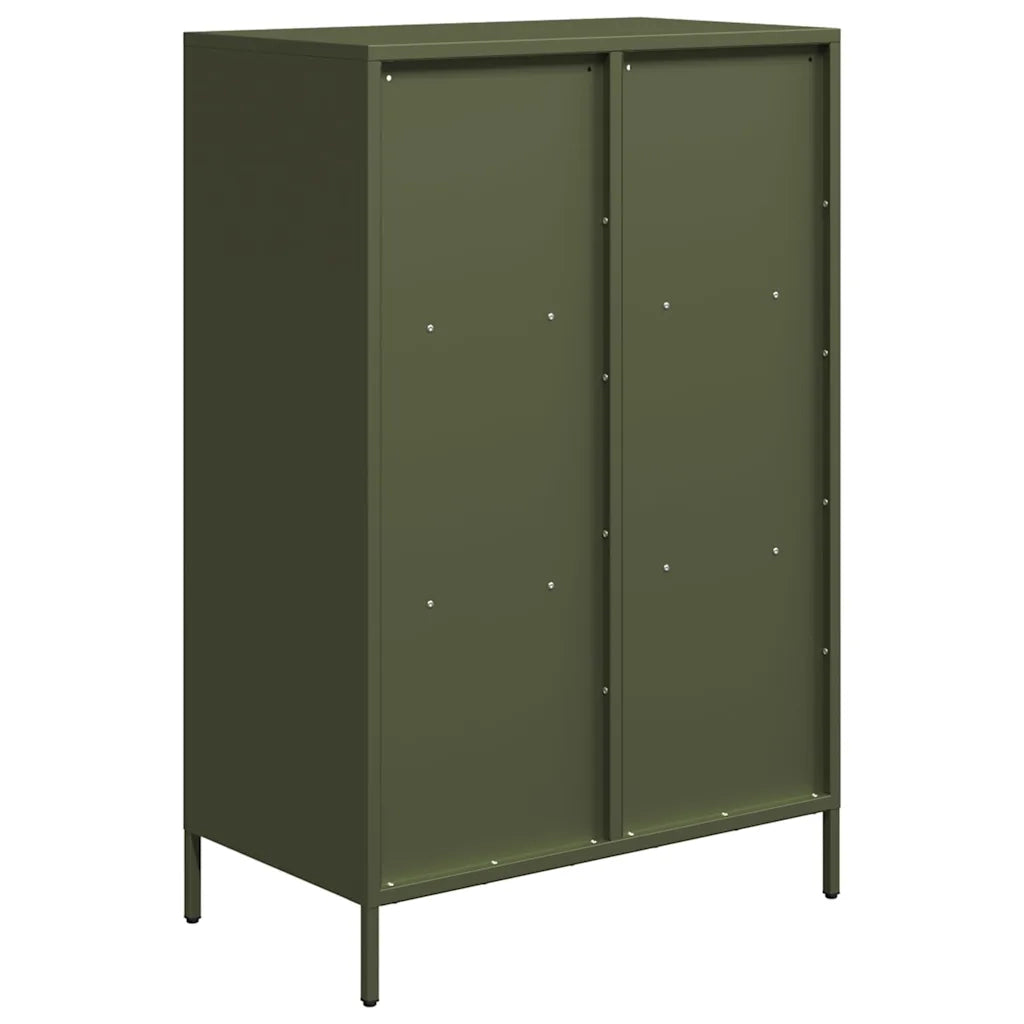 Credenza Verde Oliva 68x39x103,5 cm in Acciaio 851386