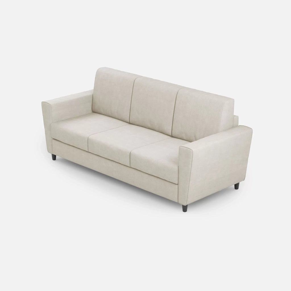 Divano yasel 3 posti (tre sedute da 60cm) misure esterne l.212cm | latte - Mobili 2G