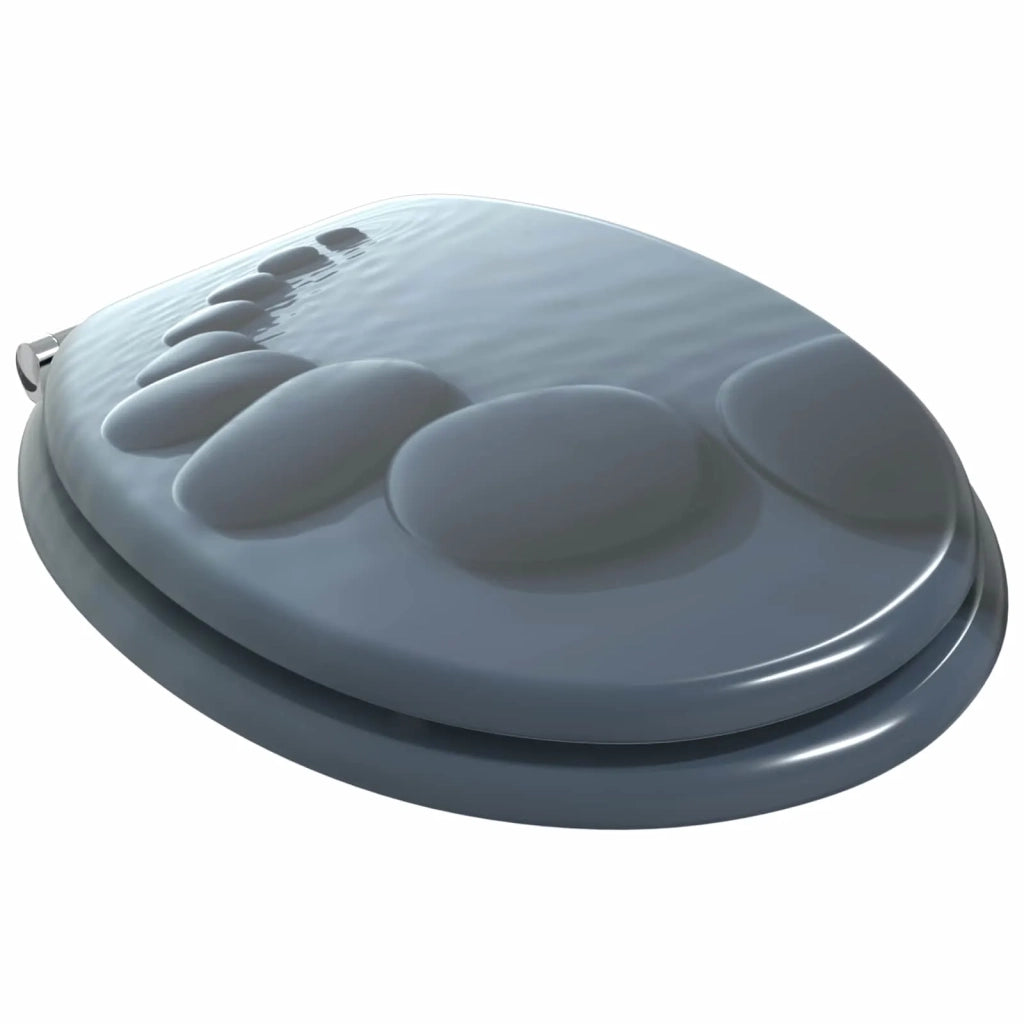 Sedile per toilette con chiusura morbida 2 pz Grigio CFW3449533