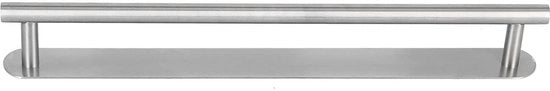 Maniglia per asciugamano 50cm - Maniglia per asciugamano senza foratura - Maniglia per asciugamano bagno - Maniglia per asciugamano cucina - Acciaio inossidabile - Resistente allo shock e resistente ai graffi