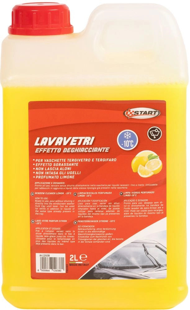 Lavavetri Deghiacciante -10Â° Limone 2L Pronto Uso