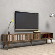 Ofena, Mobile Porta tv 2 Ante, 180x35x40h cm Marrone Noce