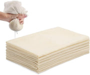 Filtro per alimenti 50 x 50 cm - 8 pezzi - Filtro per formaggio - Filtro per latte di noci - Gassificatore alimentare - Filtro alimentare - Setola per filtrare alimenti