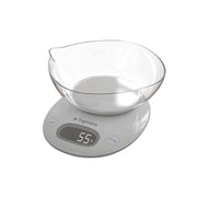 Bilancia da Cucina Digitale con Piattino Iridea Grigio Perla 5 kg