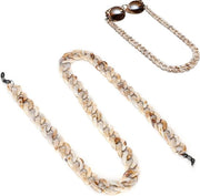 Bracciale multifunzionale per occhiali, occhiali da sole e occhiali da lettura - marrone - 12x8x2cm
