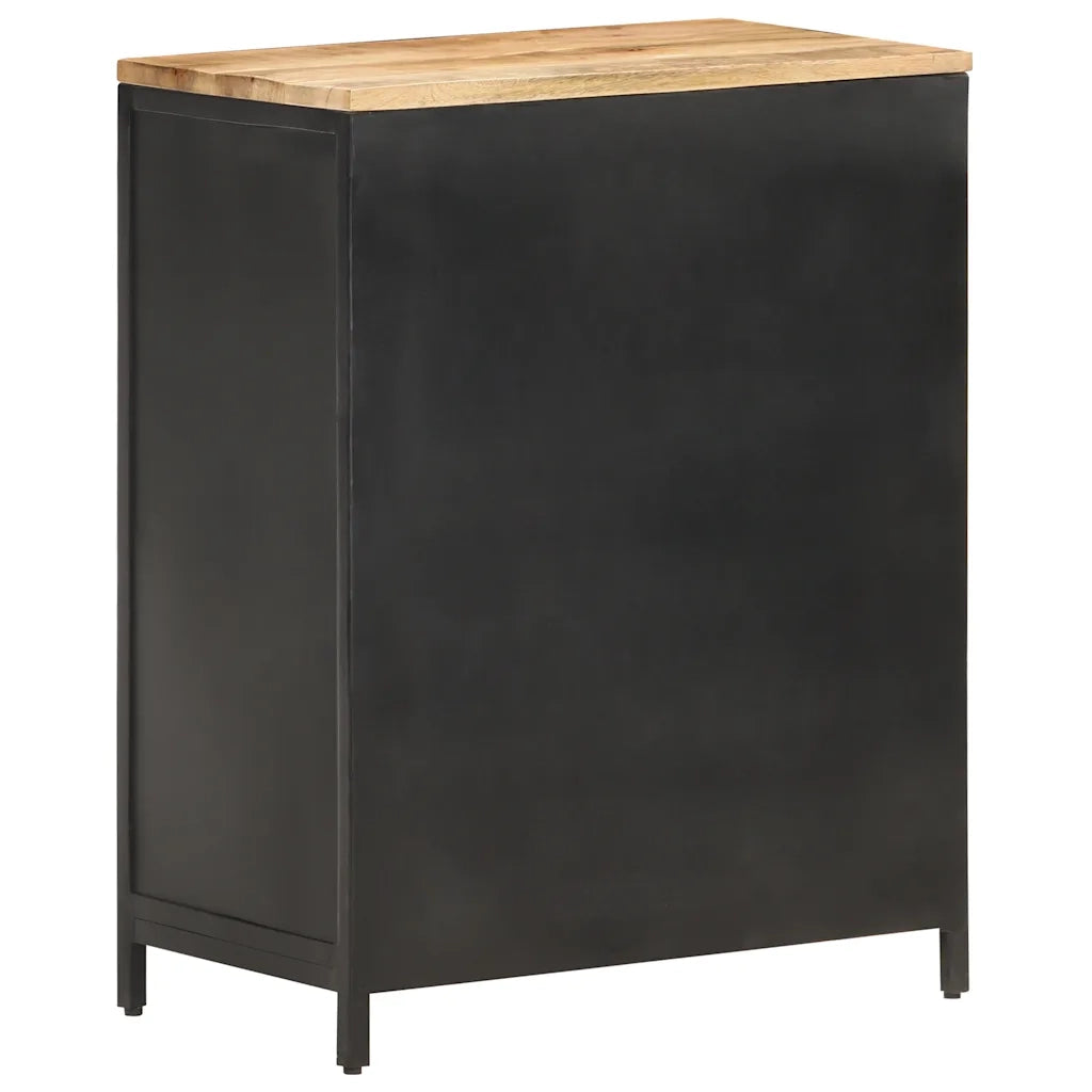 Credenza 60x35x78 cm in Legno Massello di Mango Grezzo 323139