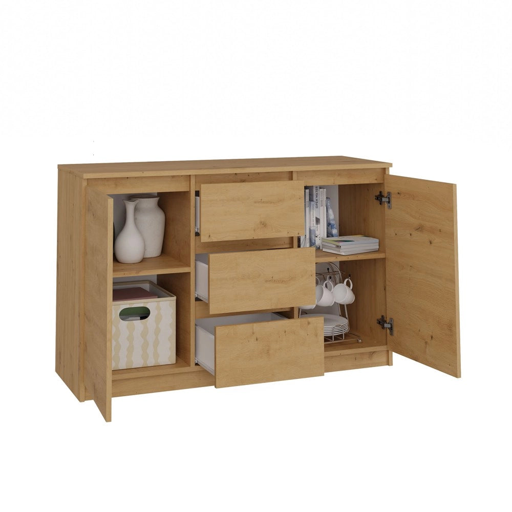 Cassettiera MALWA 2d3s rovere artisan per camera e soggiorno