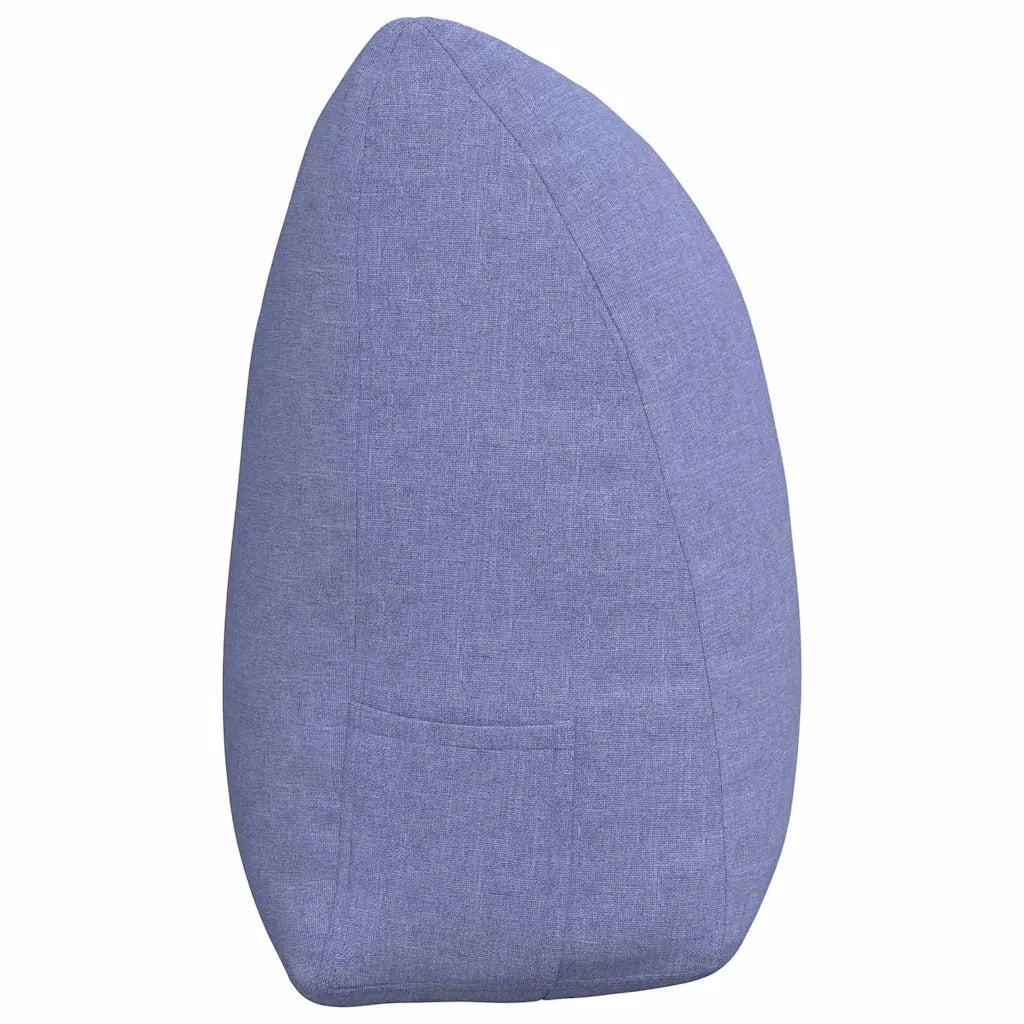 Cuscino per Schiena Blu jeans 160 x 24 x 50 cm Tessuto