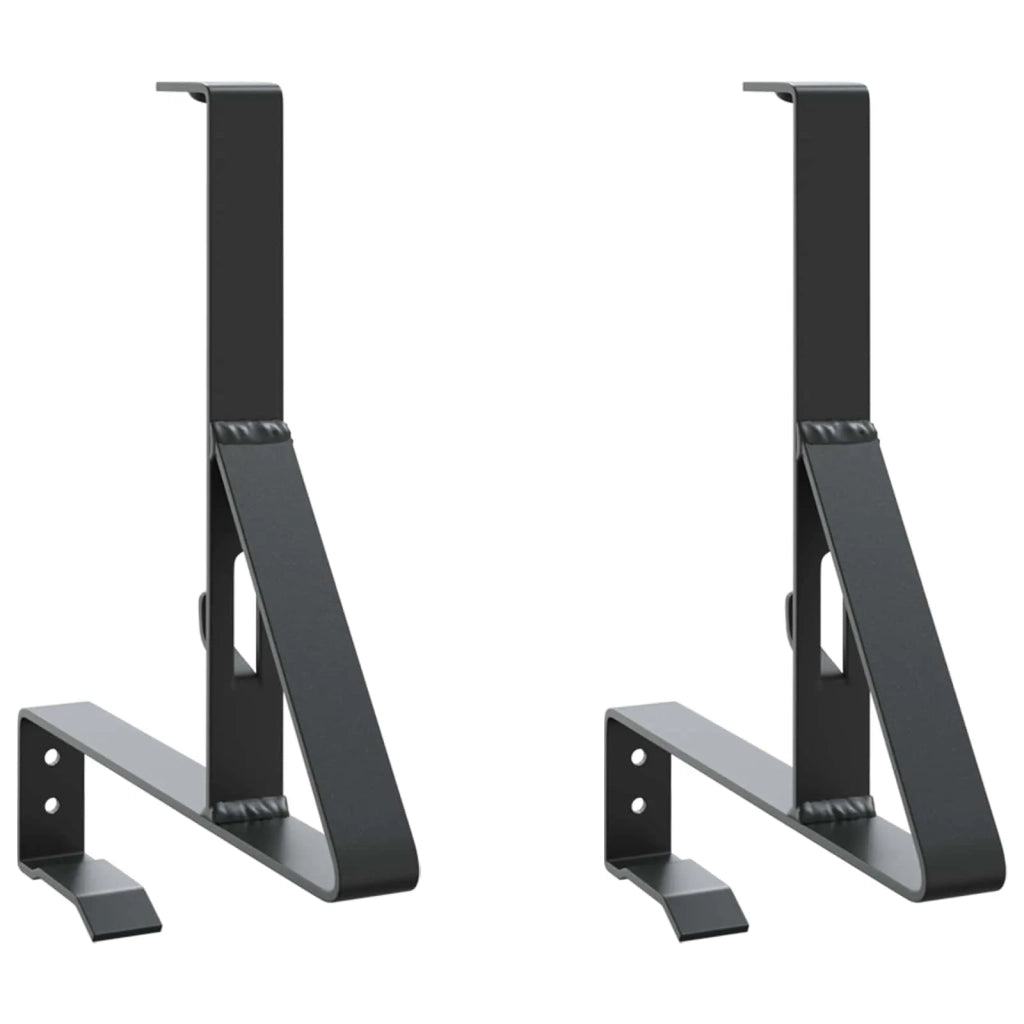 Supporto per guardia della neve 2 pz Nero 29,5 x 3 x 34,5 cm CFW2329728