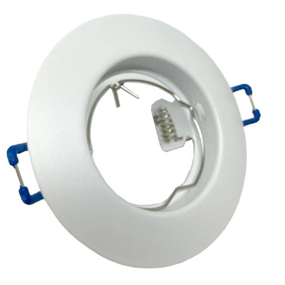 Trade Shop - Portafaretto Ad Incasso Fisso Supporto Tondo Per Faretti Lampada In Alluminio P32 -
