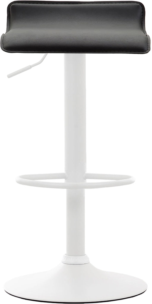 Set 2 Sgabelli Bar Dyn V2 In Similpelle nero,bianco