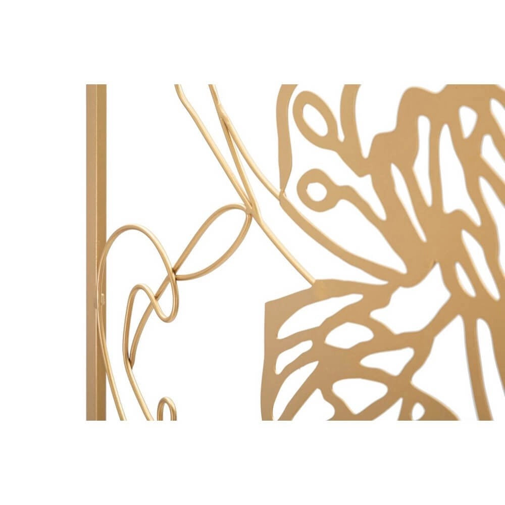 Decorazione Parete Ferro Volto d'Oro cm 60X80 - GOLD FACE