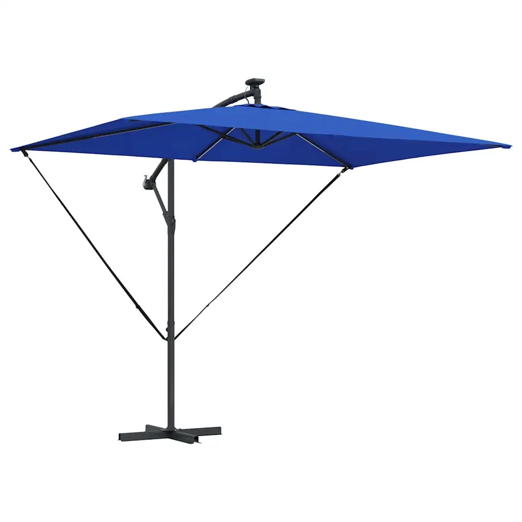 Ombrellone Azzurro 294 x 200 x 270 cm Poliestere e Alluminio 42003396