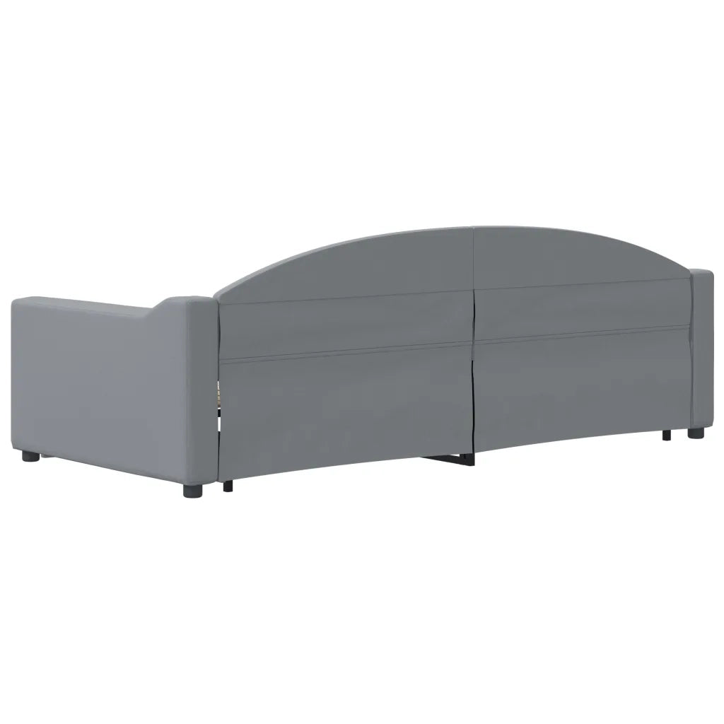 Divano Letto con Letto Estraibile Grigio Chiaro 90x200 Tessuto 3197530