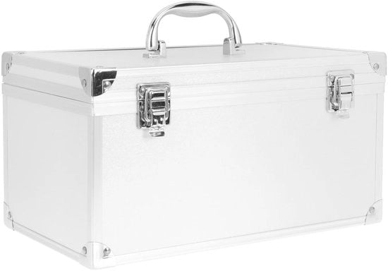 Cassetto di Stoccaggio Grande Capacità - Cassetto in Alluminio - Cassetto per Attrezzi - Cassetto per Medicinali - Maniglia Regolabile - Cassetto Chiuso a Sicurezza - Cassetto di Stoccaggio Riscaldabile