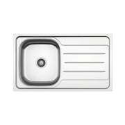 Lavello incasso cucina MP861VDX acciaio 86x50 cm una vasca e gocciolatoio destro EFFEZ