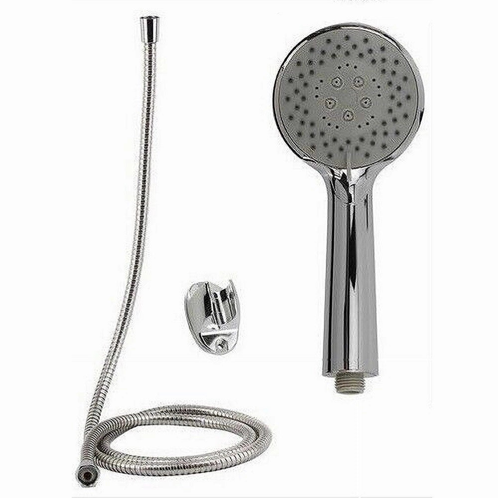 Trade Shop - Kit Doccetta Doccino Multigetto Soffione Doccia Laccio 1,8mt Staffa Bagno 69324 -