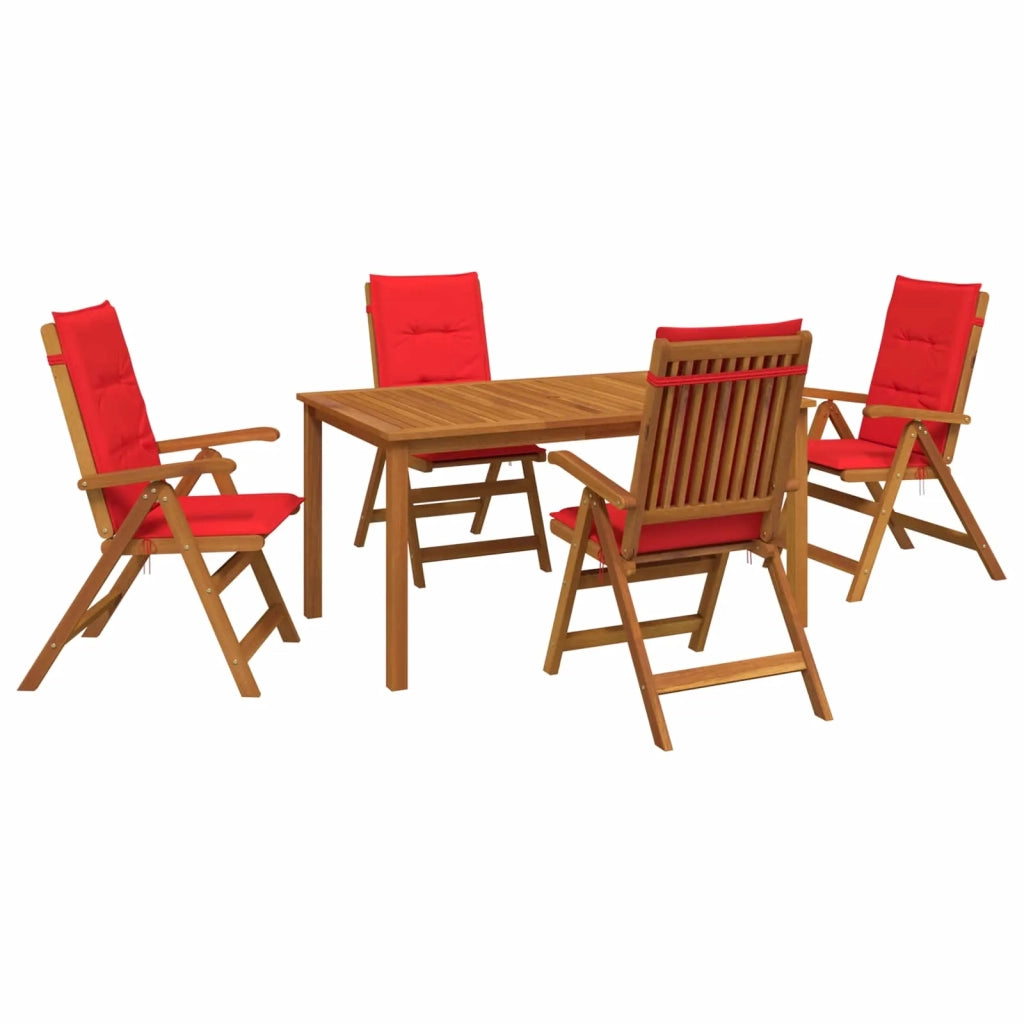 Set da pranzo da giardino 5 pezzi Naturale 3434570