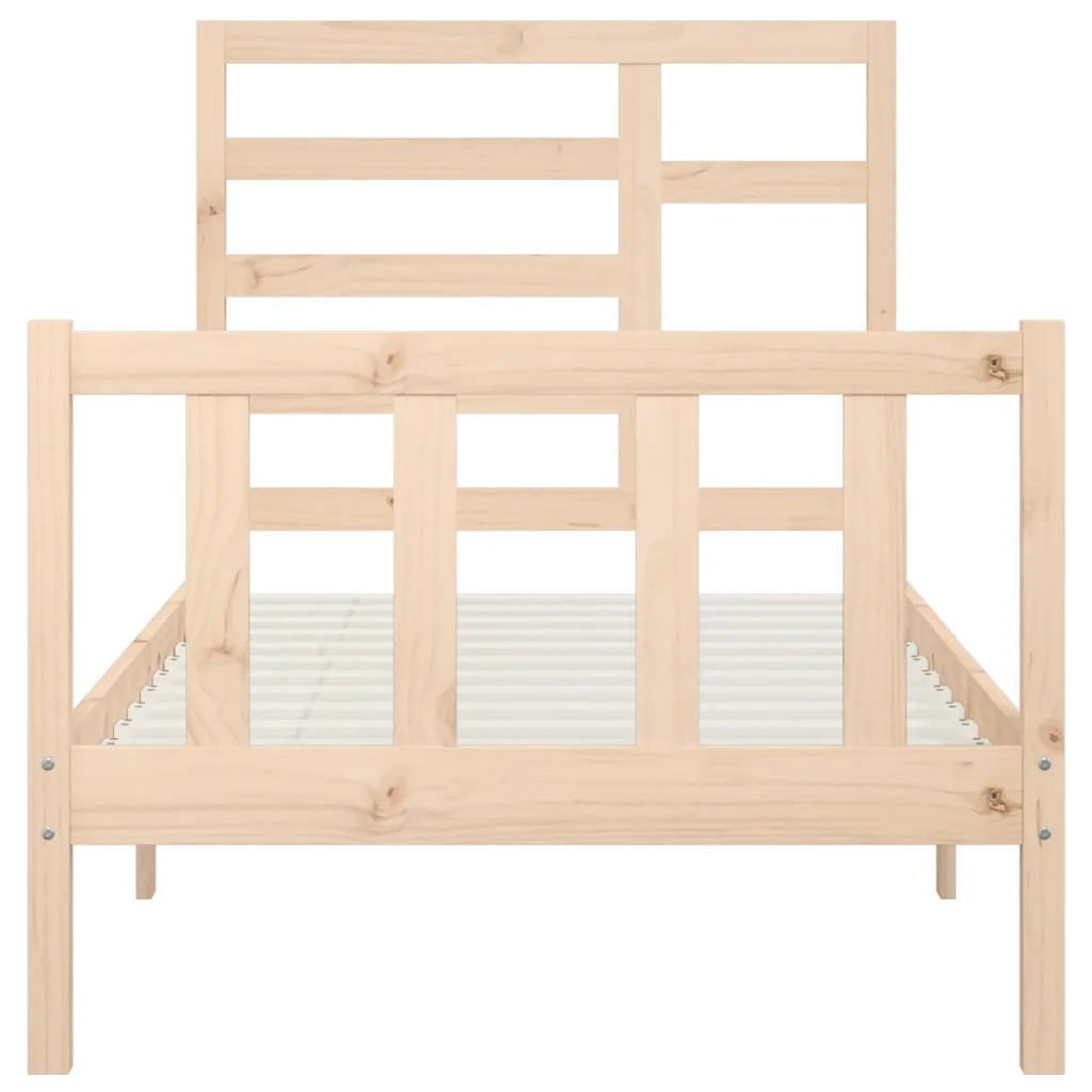 Giroletto senza Materasso-Struttura Letto 100x200 cm in Legno Massello di Pino 361978