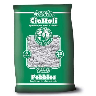 CIOTTOLO TERRIFLORA  BIANCO CARRARA MM 25/40 KG 20