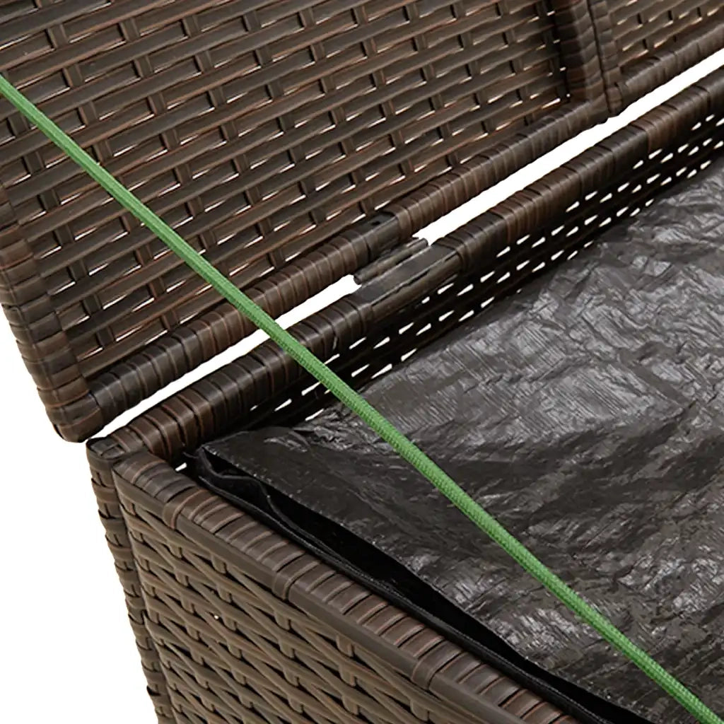 Contenitore da Giardino Marrone 291L in Polyrattan CFW4326194