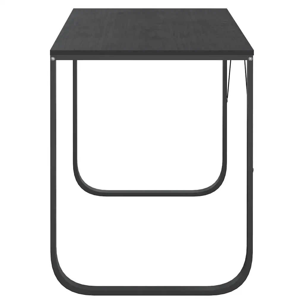 Scrivania per Computer Nera 110x60x73 cm in Legno Multistrato 30200