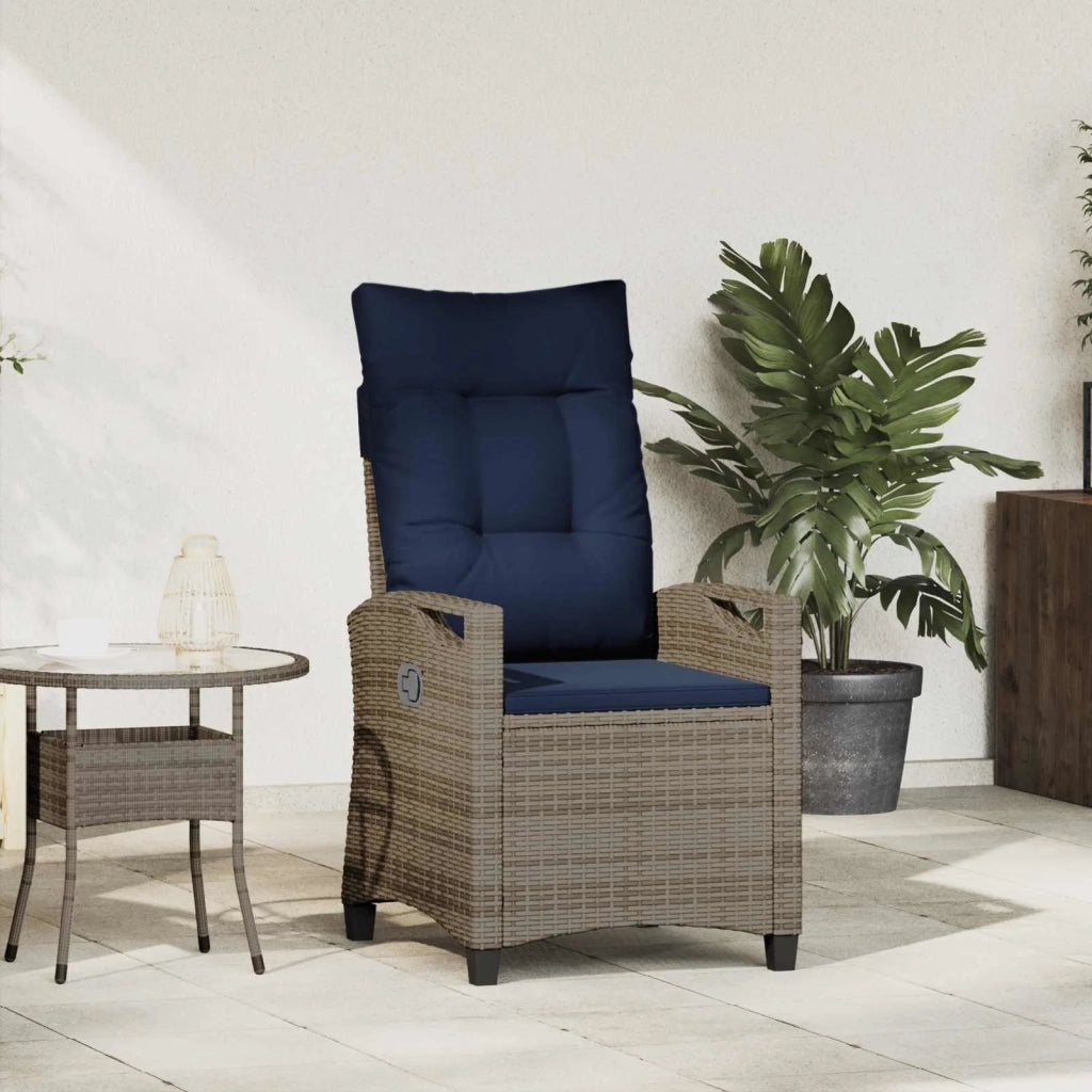 Sedia da giardino reclinabile 56 x 60 x 112 cm acciaio