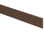 Battiscopa Liscio in MDF per Laminato Rovere Scuro Mm 58 x 14X2400 H 10
