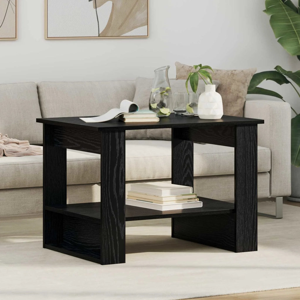 Tavolino da salotto Rovere Nero 72 x 50 x 50 cm 8000189
