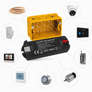 Trasformatore Alimentatore Slim 24V 36W per Scatola 503 Strisce LED Domotica Moduli Smart Telecamere