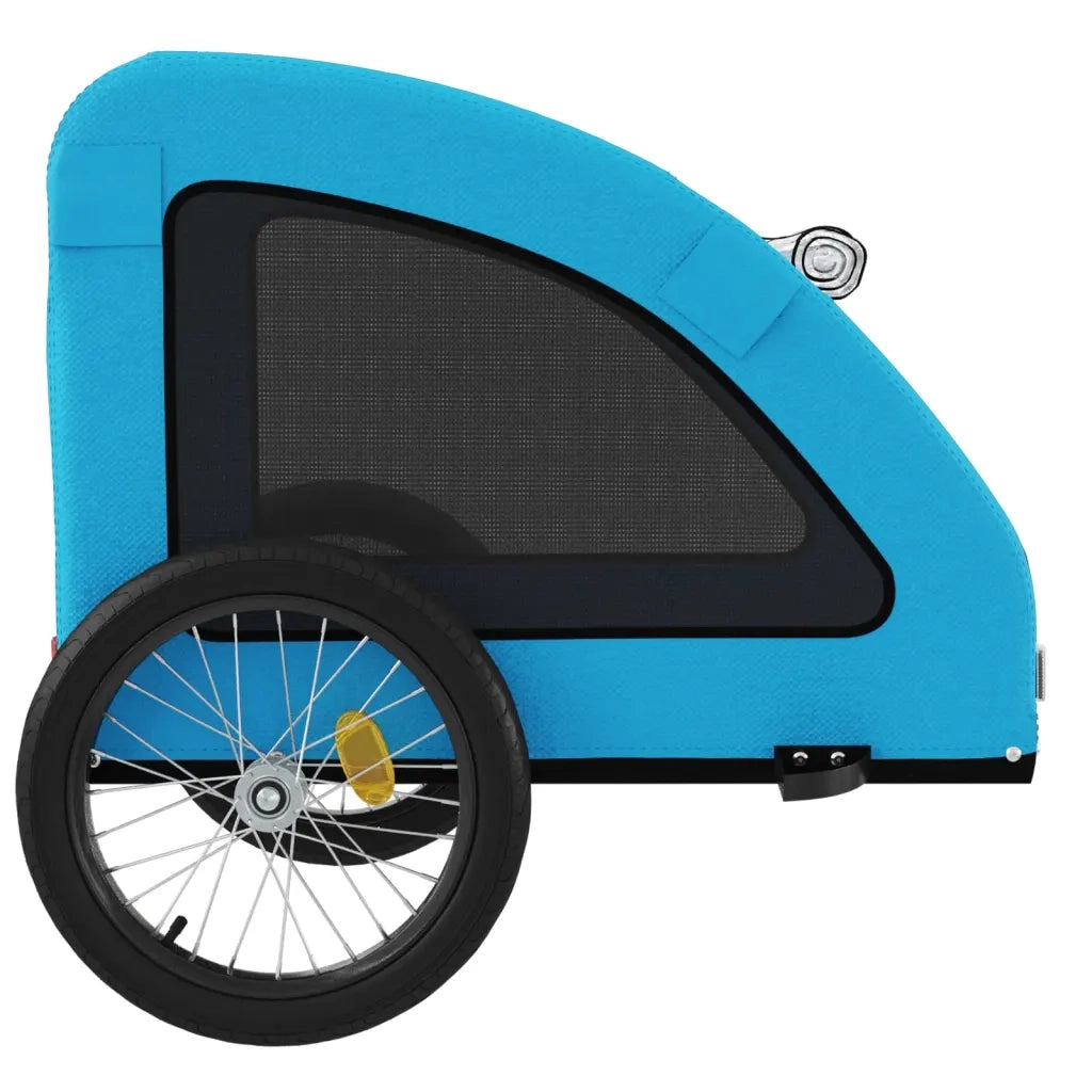 Rimorchio da Bici per Animali Blu Oxford e Ferro CFW6885099