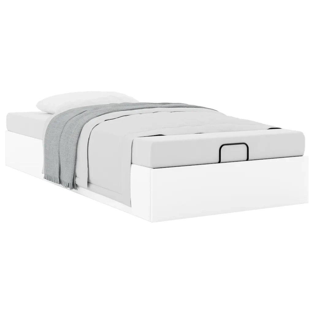 Struttura Letto Pouf senza Materasso 90x190 cm Similpelle 3310775