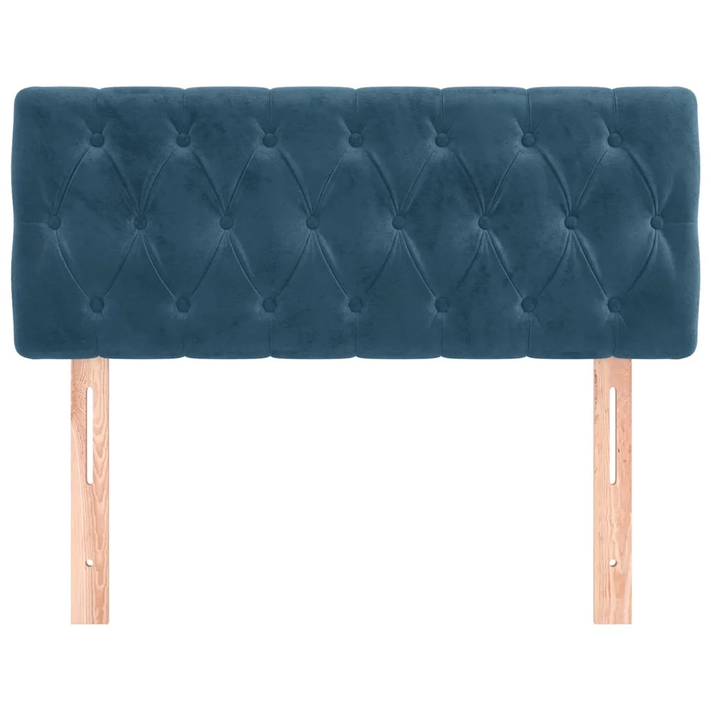 Testiera Blu Scuro 100x7x78/88 cm in Velluto