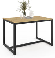 Tavolo da pranzo rettangolare DETROIT 6 persone design industriale 120 cm