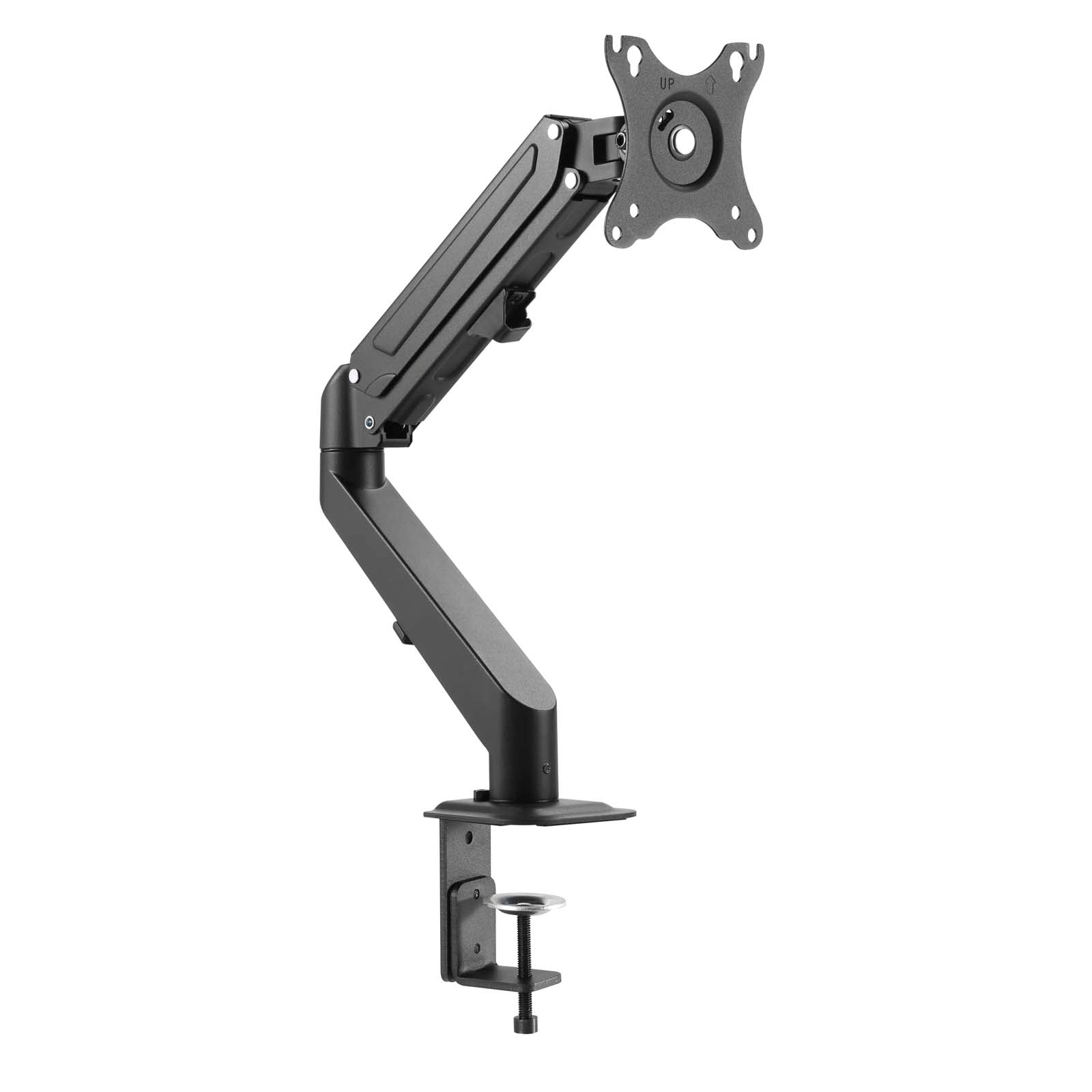 Braccio monitor da scrivania Supporto per schermi da 17-27" conforme a VESA, con molla a gas