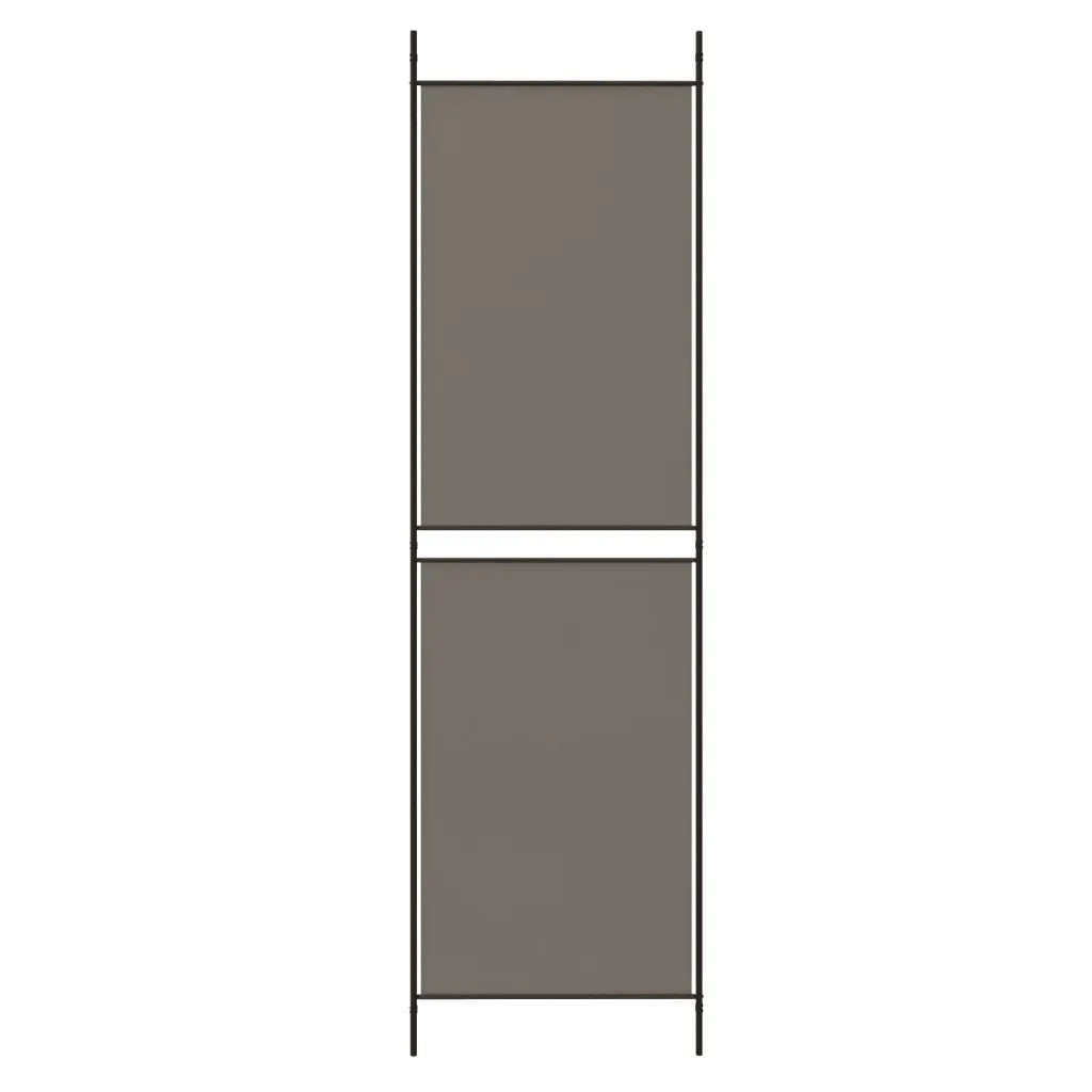 Divisorio a 5 Pannelli Antracite 250x220 cm Tessuto 350252