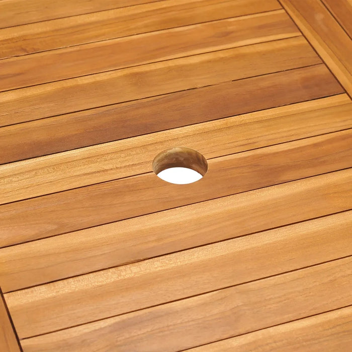 Set da Pranzo da Giardino 9 pz in Legno Massello di Teak cod mxl 67271