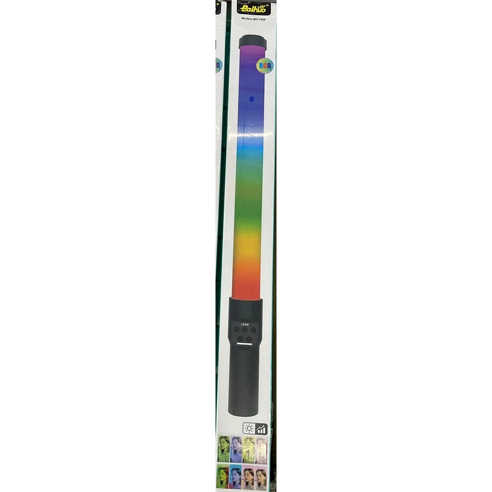 Trade Shop - Lampada A Bacchetta Tubo Luminoso Led Rgb Portatile My-7409 Per Foto Video Tiktok Vlog -