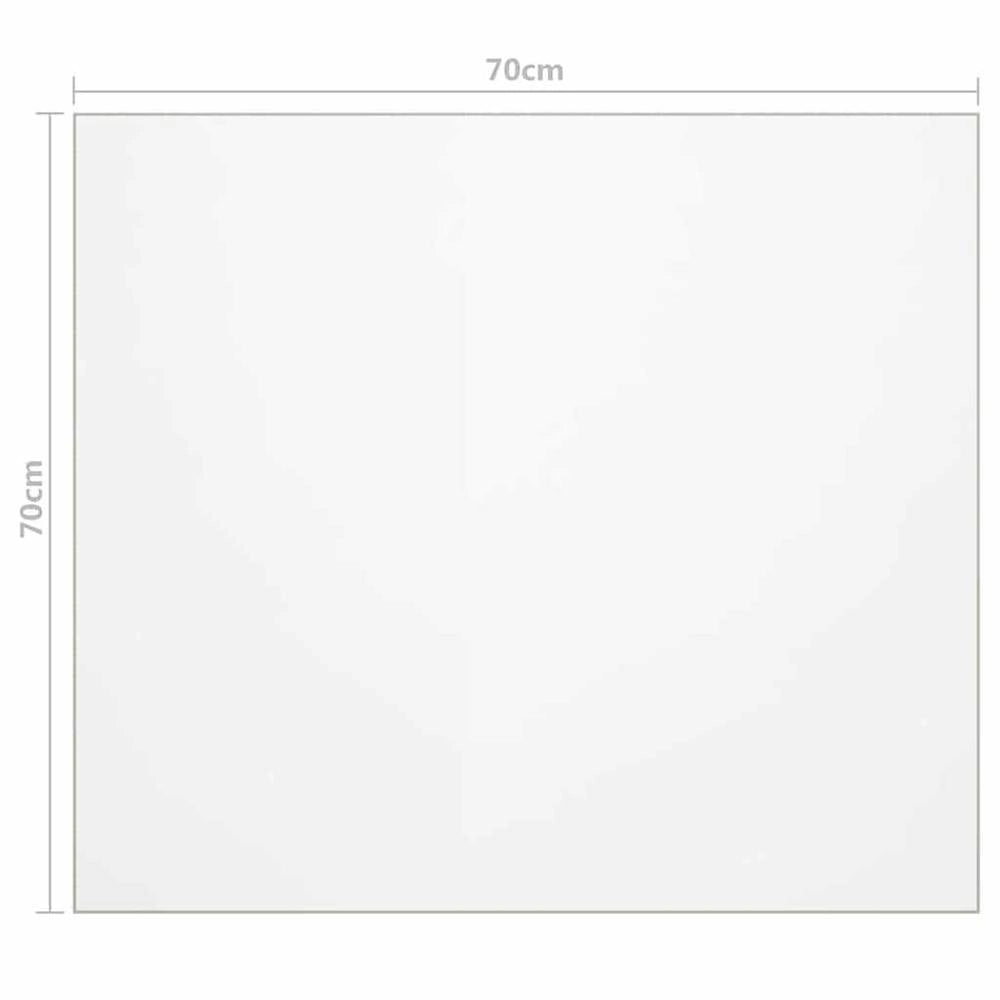 Transparent Table Protector 70x70 Cm 1.6 Mm PVC