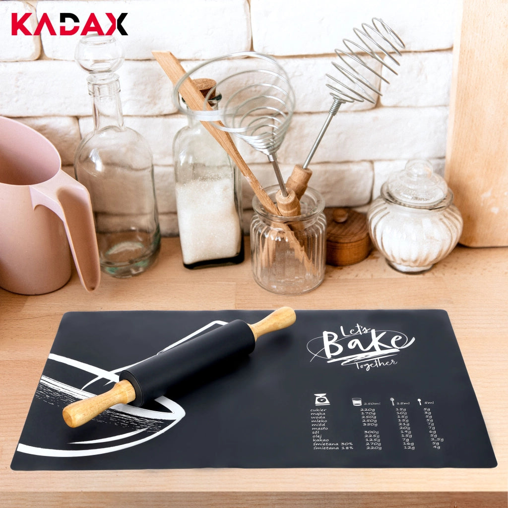 Tappetino da pasticceria in silicone KADAX 50x40 cm, grande, antiscivolo