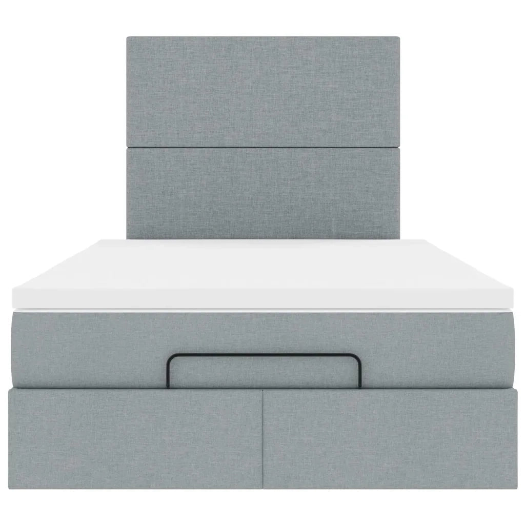 Struttura Letto Pouf con Materasso 120x200 cm in Tessuto 3313913