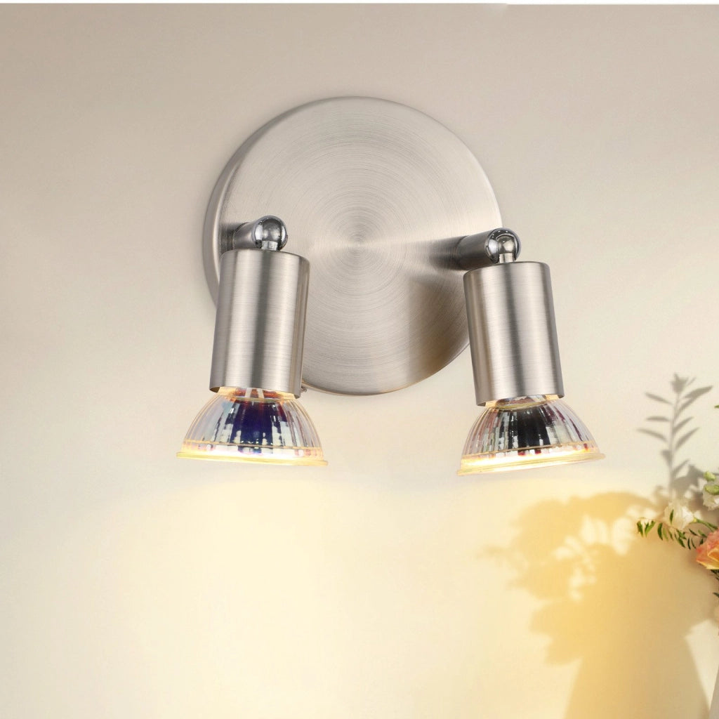 ZMH Faretto da soffitto plafoniera 2 fiamme GU10 moderno per soggiorno