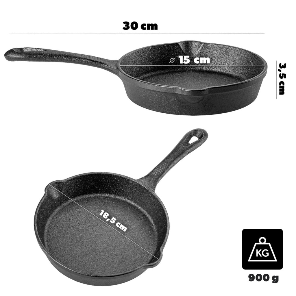 KADAX Patelnia żeliwna15cm NSHC2504 K15860