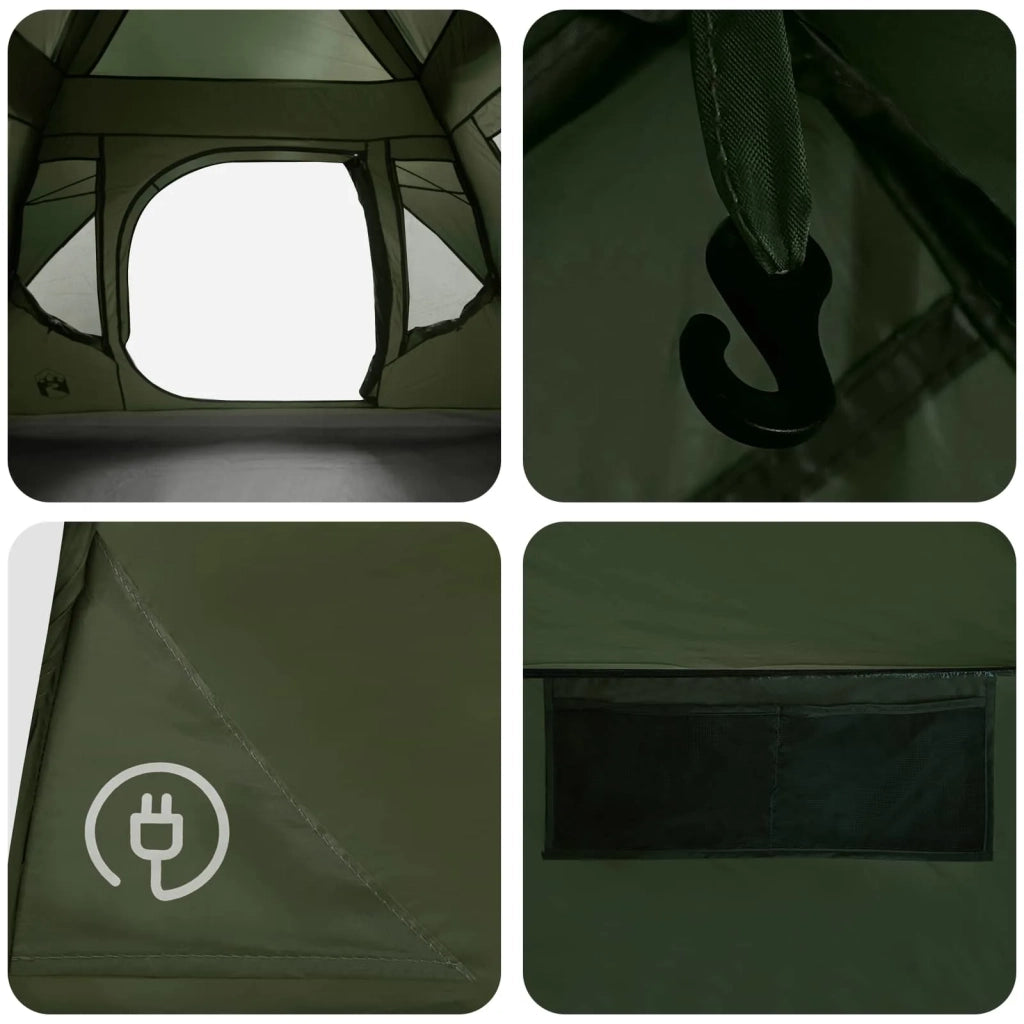 Tenda Istantanea con tetto Verde Oliva 305 x 275 x 190 cm 42029019