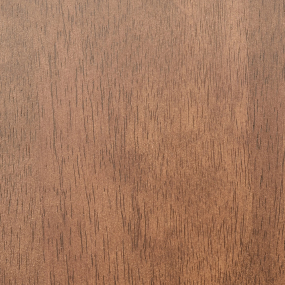Set di 2 sedie da pranzo con struttura in legno di gomma marrone e schienale in rattan marrone chiaro senza braccioli design retrò