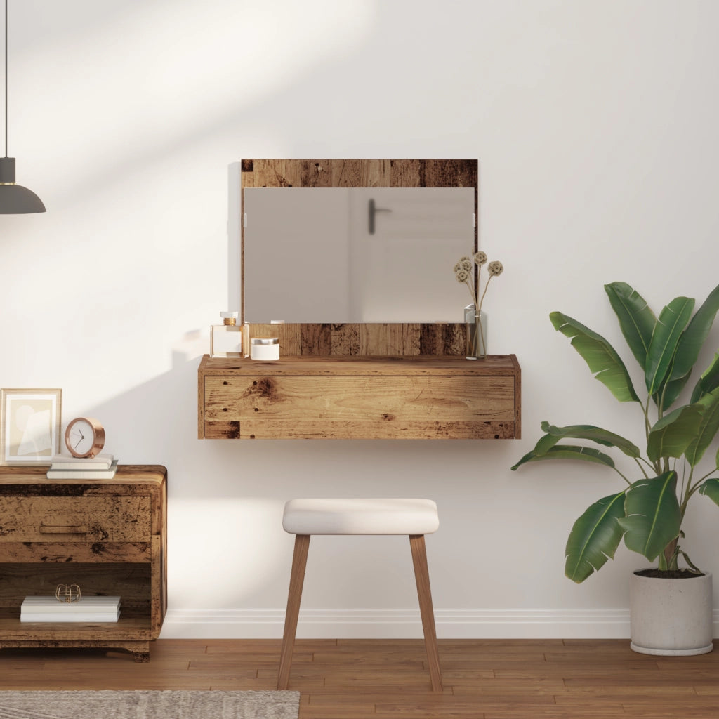Specchiera da parete Legno antico 83x40x70 cm