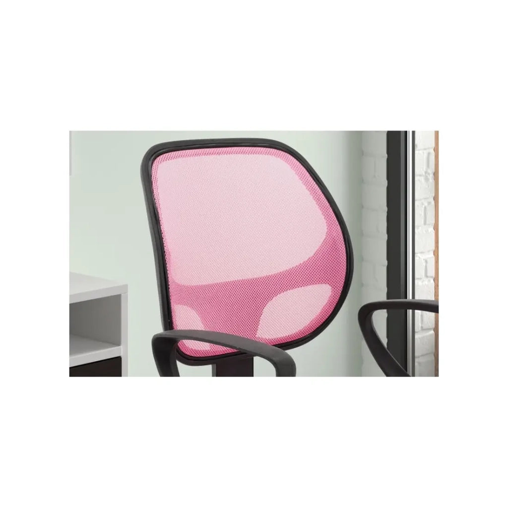 Sedia da ufficio IPOLIST – Tessuto a rete rosa – Comfort e modernità per il tuo spazio lavorativo
