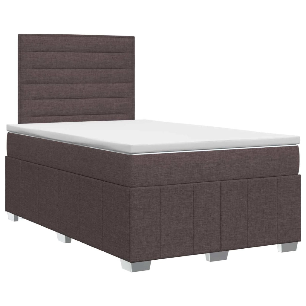 Letto box spring con materasso Marrone Scuro 120 x 190 cm 3454088