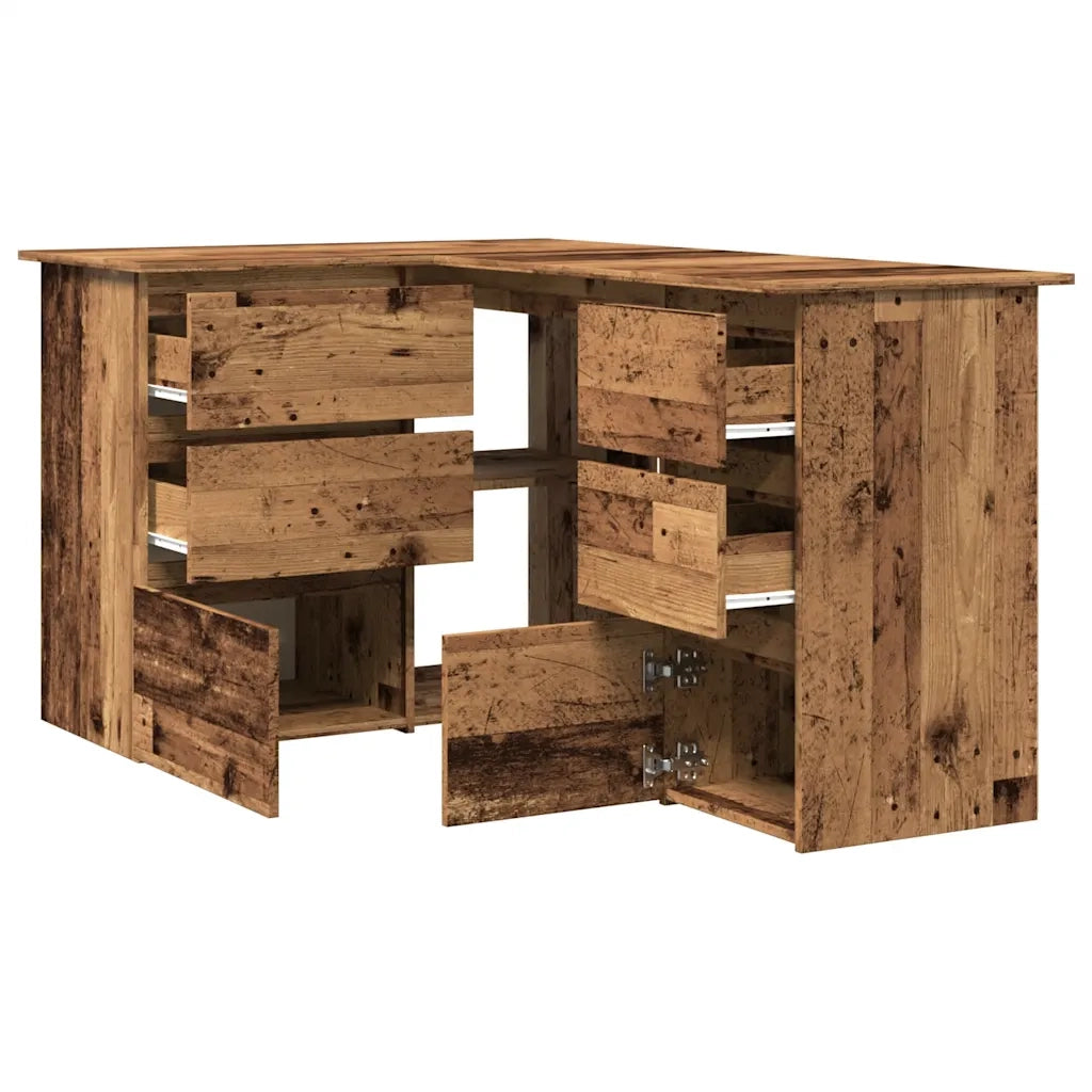 Scrivania ad Angolo Legno Vecchio 145x100x76 cm Truciolato 855962