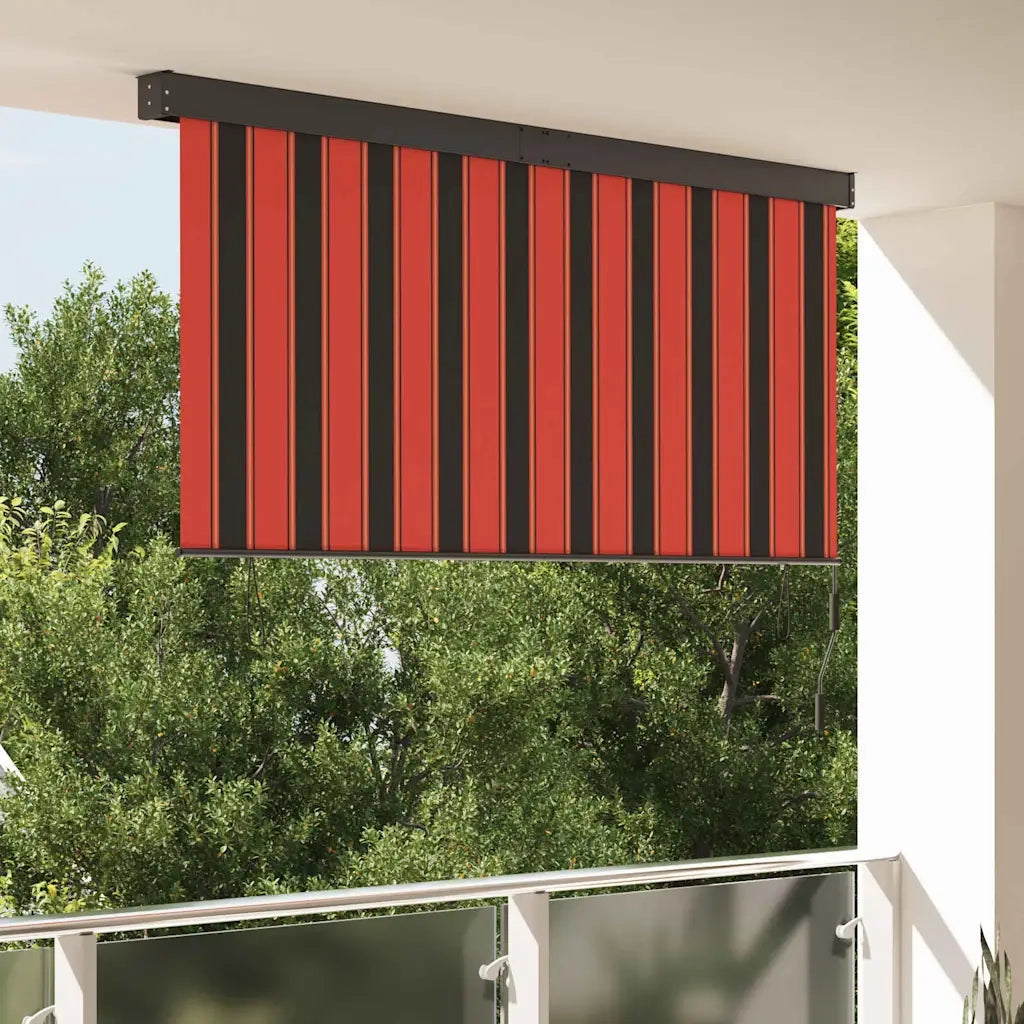 vidaXL Tenda a Rullo Esterna arancione e marrone 200 x 250 cm Tessuto